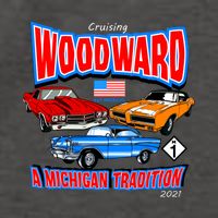 Cruising Woodward Ave M1 A Michigan Tradition Vector Backpack