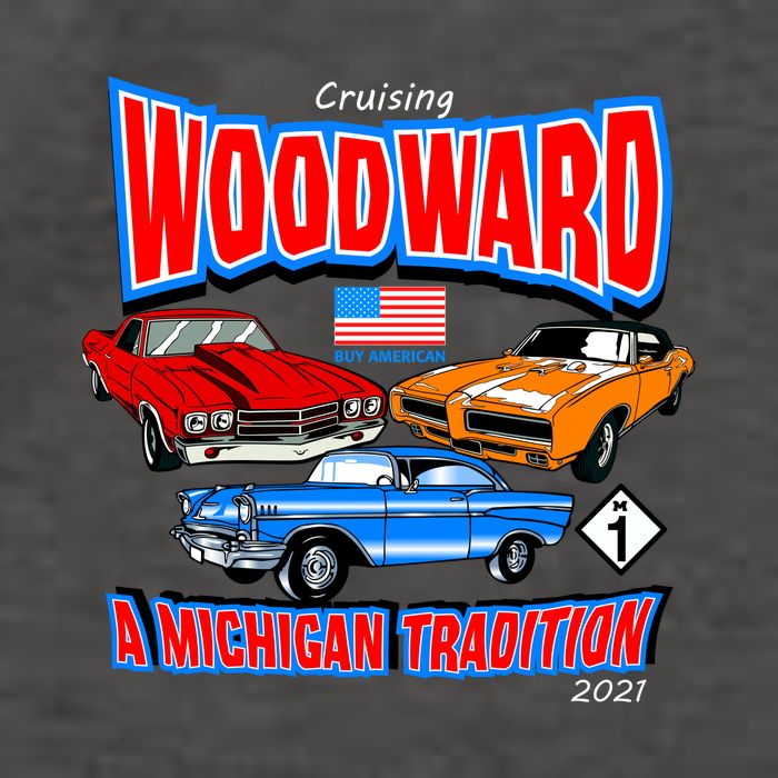 Cruising Woodward Ave M1 A Michigan Tradition Vector Backpack