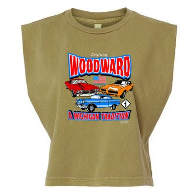 Cruising Woodward Ave M1 A Michigan Tradition Garment-Dyed Women's Muscle Tee