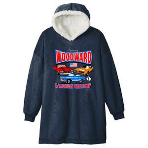 Cruising Woodward Ave M1 A Michigan Tradition Hooded Wearable Blanket