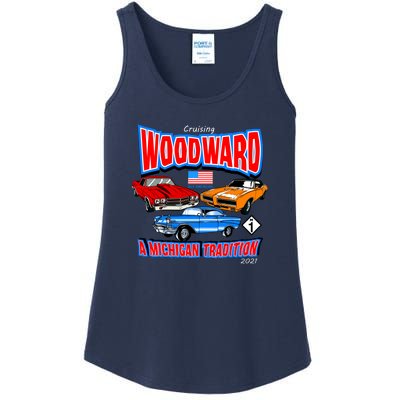 Cruising Woodward Ave M1 A Michigan Tradition Ladies Essential Tank