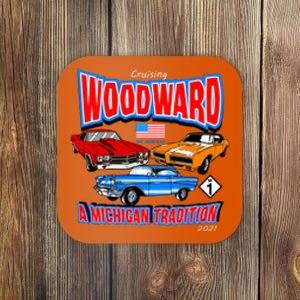 Cruising Woodward Ave M1 A Michigan Tradition Coaster