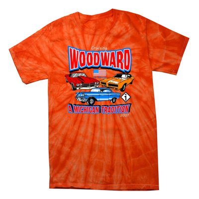 Cruising Woodward Ave M1 A Michigan Tradition Tie-Dye T-Shirt