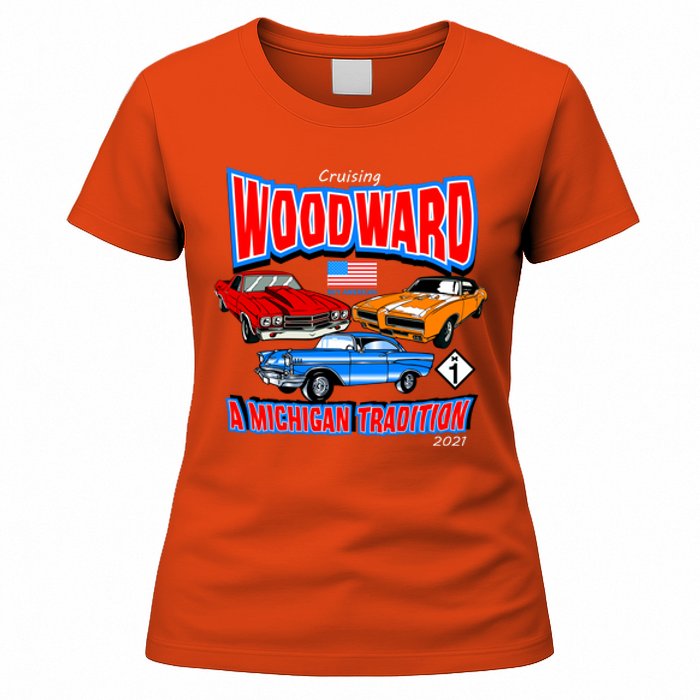 Cruising Woodward Ave M1 A Michigan Tradition Women's T-Shirt