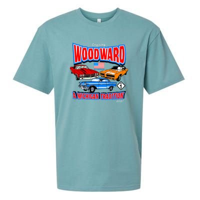 Cruising Woodward Ave M1 A Michigan Tradition Sueded Cloud Jersey T-Shirt