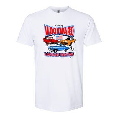 Cruising Woodward Ave M1 A Michigan Tradition Softstyle® CVC T-Shirt