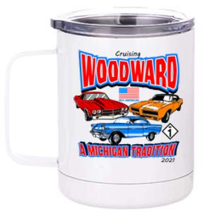 Cruising Woodward Ave M1 A Michigan Tradition 12 oz Stainless Steel Tumbler Cup