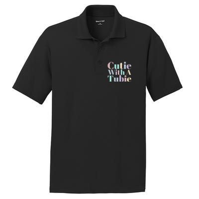 Cutie With A Tubie Feeding Tube Gift PosiCharge RacerMesh Polo