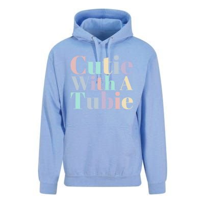 Cutie With A Tubie Feeding Tube Gift Unisex Surf Hoodie