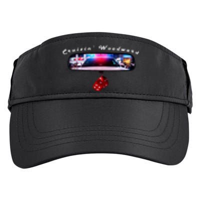 Cruizin' Woodward Ave M1 Priceless Funny Police Front & Back Adult Drive Performance Visor