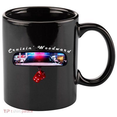 Cruizin' Woodward Ave M1 Priceless Funny Police Front & Back 11oz C Handle Ceramic Mug