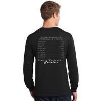 Cruizin' Woodward Ave M1 Priceless Funny Police Front & Back Tall Long Sleeve T-Shirt