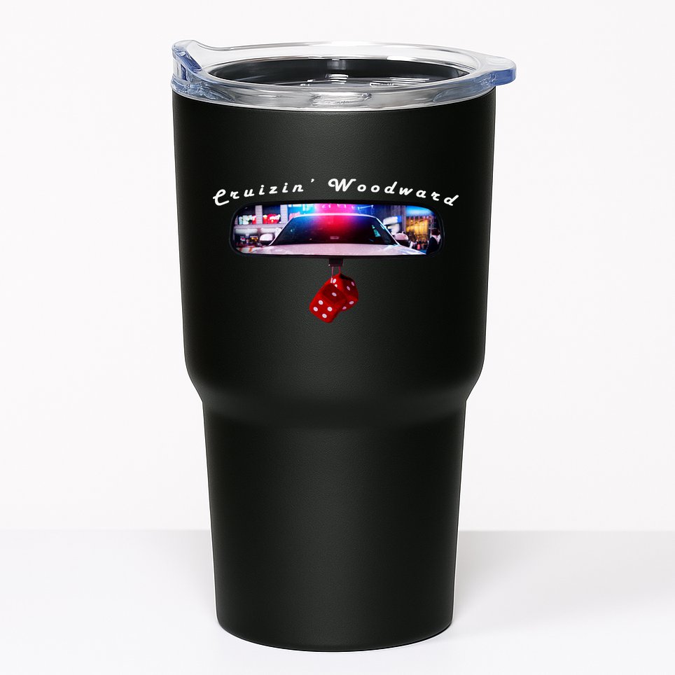 Cruizin' Woodward Ave M1 Priceless Funny Police Front & Back Tumbler