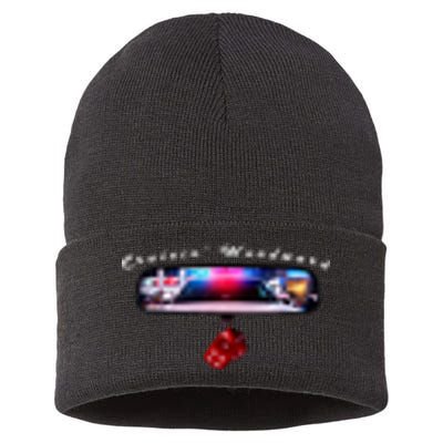 Cruizin' Woodward Ave M1 Priceless Funny Police Front & Back Sustainable Knit Beanie