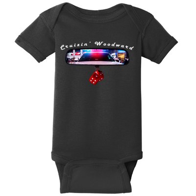 Cruizin' Woodward Ave M1 Priceless Funny Police Front & Back Baby Bodysuit