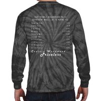 Cruizin' Woodward Ave M1 Priceless Funny Police Front & Back Tie-Dye Long Sleeve Shirt