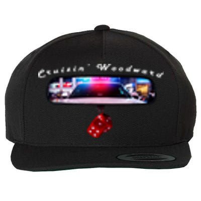 Cruizin' Woodward Ave M1 Priceless Funny Police Front & Back Wool Snapback Cap