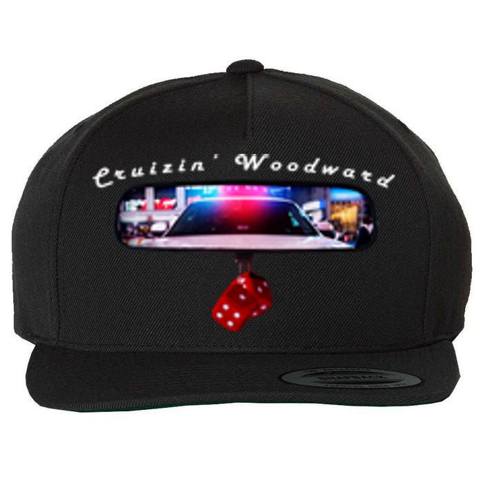 Cruizin' Woodward Ave M1 Priceless Funny Police Front & Back Wool Snapback Cap