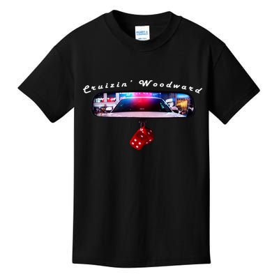 Cruizin' Woodward Ave M1 Priceless Funny Police Front & Back Kids T-Shirt