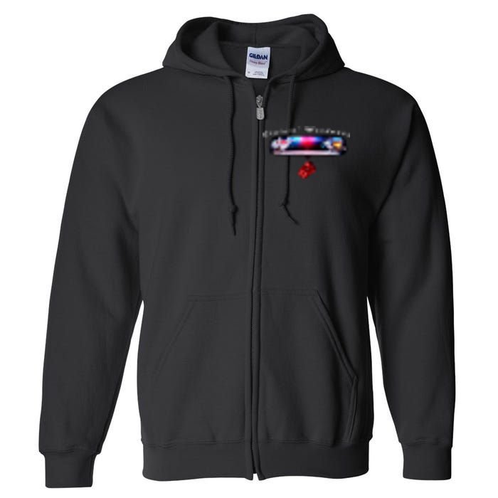 Cruizin' Woodward Ave M1 Priceless Funny Police Front & Back Full Zip Hoodie