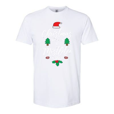 Christmas Wishes And Mistletoe Softstyle® CVC T-Shirt