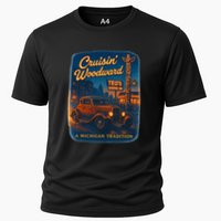 Crusin' Woodwaard A Michigan Tradition Totem Pole Teds Cooling Performance Crew T-Shirt