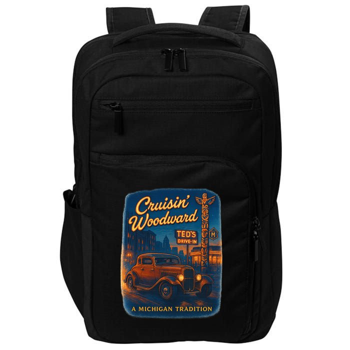Crusin' Woodwaard A Michigan Tradition Totem Pole Teds Impact Tech Backpack
