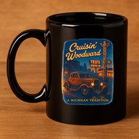 Crusin' Woodwaard A Michigan Tradition Totem Pole Teds 11oz C Handle Ceramic Mug