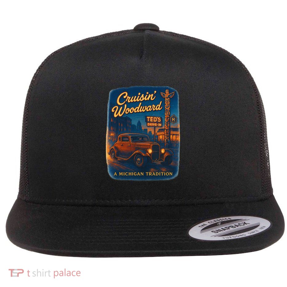 Crusin' Woodwaard A Michigan Tradition Totem Pole Teds Flatbill Hat
