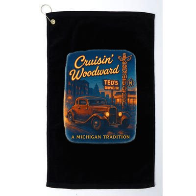 Crusin' Woodwaard A Michigan Tradition Totem Pole Teds Golf Towel