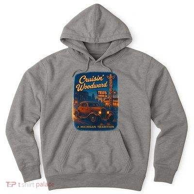 Crusin' Woodwaard A Michigan Tradition Totem Pole Teds Hoodie