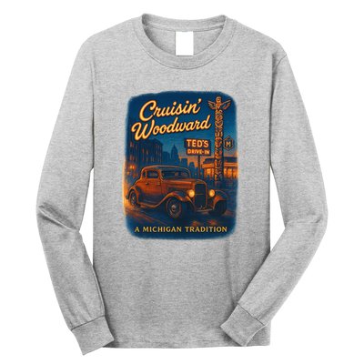 Crusin' Woodwaard A Michigan Tradition Totem Pole Teds Long Sleeve Shirt