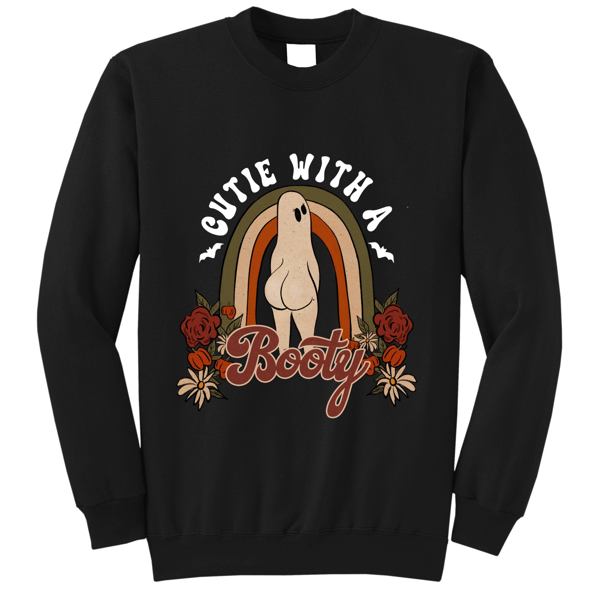 Cutie With A Booty Funny Halloween Fall Sweatshirt