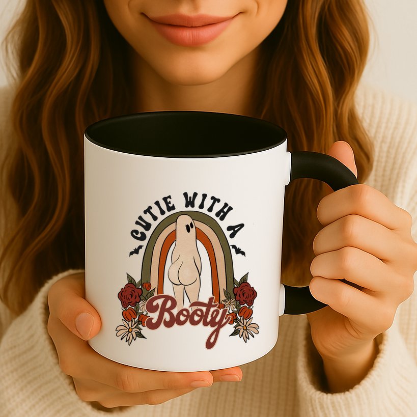 Cutie With A Booty Funny Halloween Fall Mug