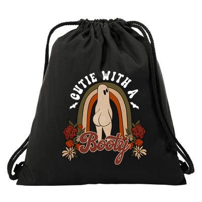 Cutie With A Booty Funny Halloween Fall Drawstring Bag