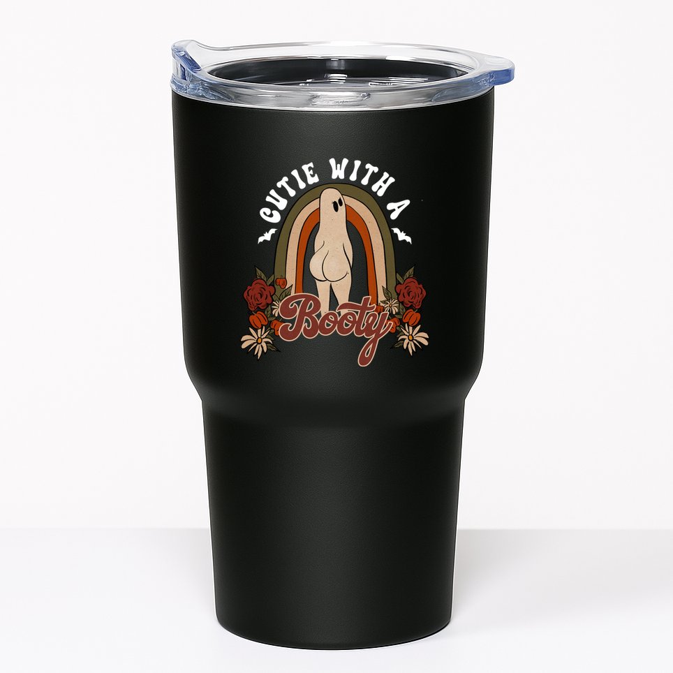Cutie With A Booty Funny Halloween Fall Tumbler