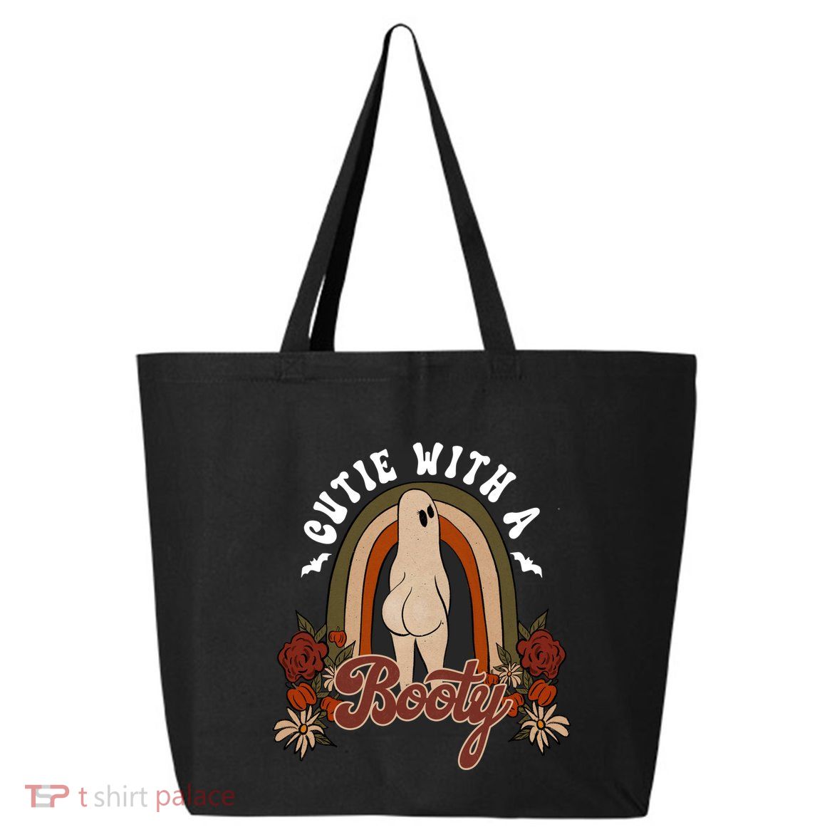 Cutie With A Booty Funny Halloween Fall 25L Jumbo Tote