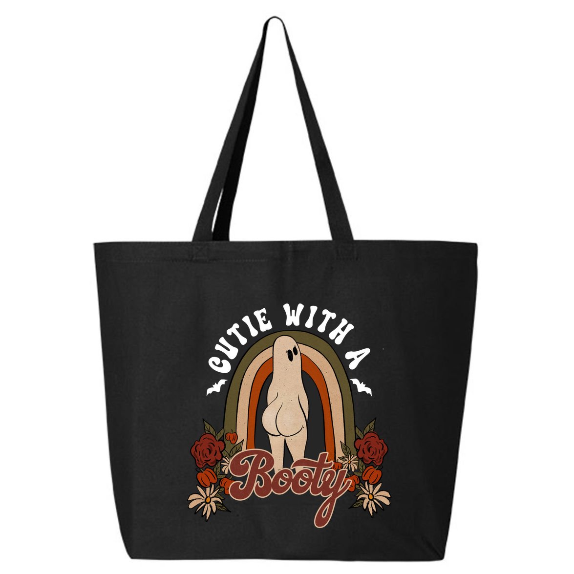 Cutie With A Booty Funny Halloween Fall 25L Jumbo Tote