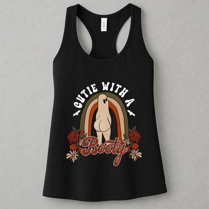Cutie With A Booty Funny Halloween Fall Womens Tank Top