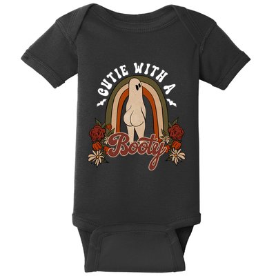 Cutie With A Booty Funny Halloween Fall Baby Bodysuit