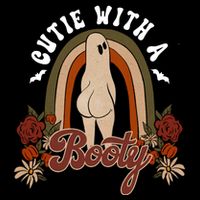 Cutie With A Booty Funny Halloween Fall Baby Bodysuit