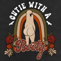 Cutie With A Booty Funny Halloween Fall Microfiber Hand Towel