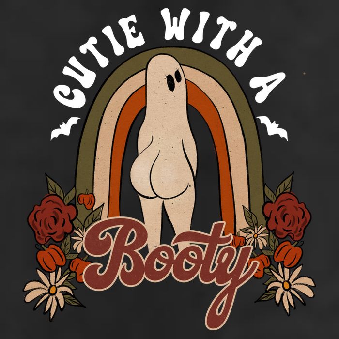 Cutie With A Booty Funny Halloween Fall Microfiber Hand Towel