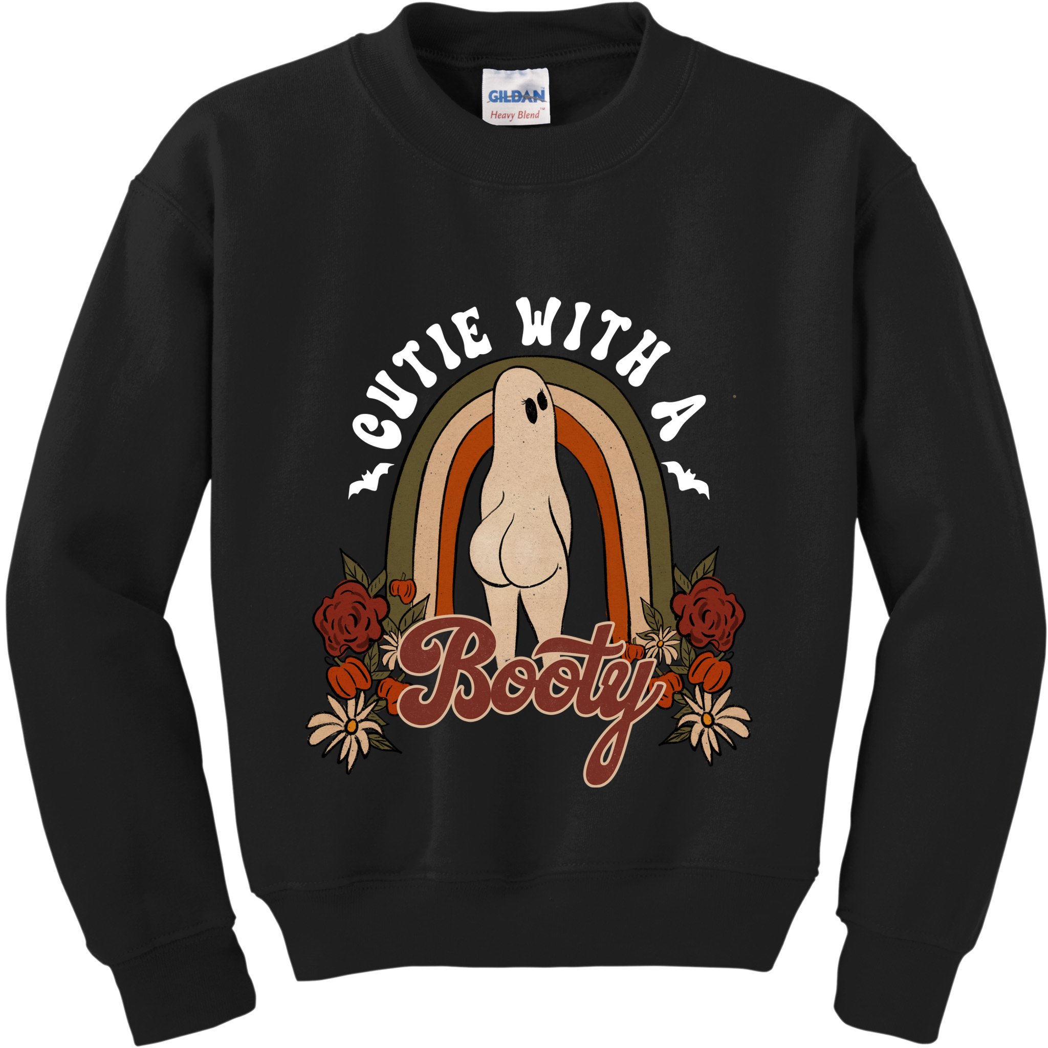 Cutie With A Booty Funny Halloween Fall Kids Sweatshirt