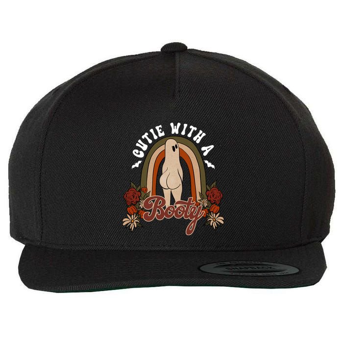 Cutie With A Booty Funny Halloween Fall Wool Snapback Cap