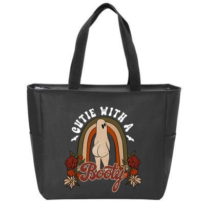 Cutie With A Booty Funny Halloween Fall Zip Tote Bag