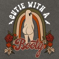 Cutie With A Booty Funny Halloween Fall Cotton Canvas Backpack