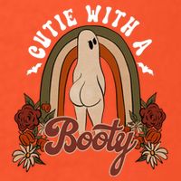 Cutie With A Booty Funny Halloween Fall Tall T-Shirt