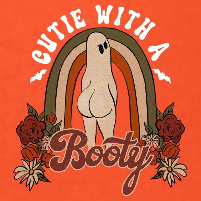 Cutie With A Booty Funny Halloween Fall Tall T-Shirt
