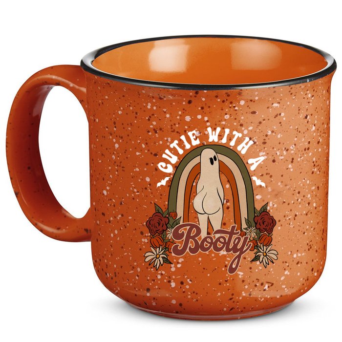 Cutie With A Booty Funny Halloween Fall 15oz Campfire Ceramic Mug